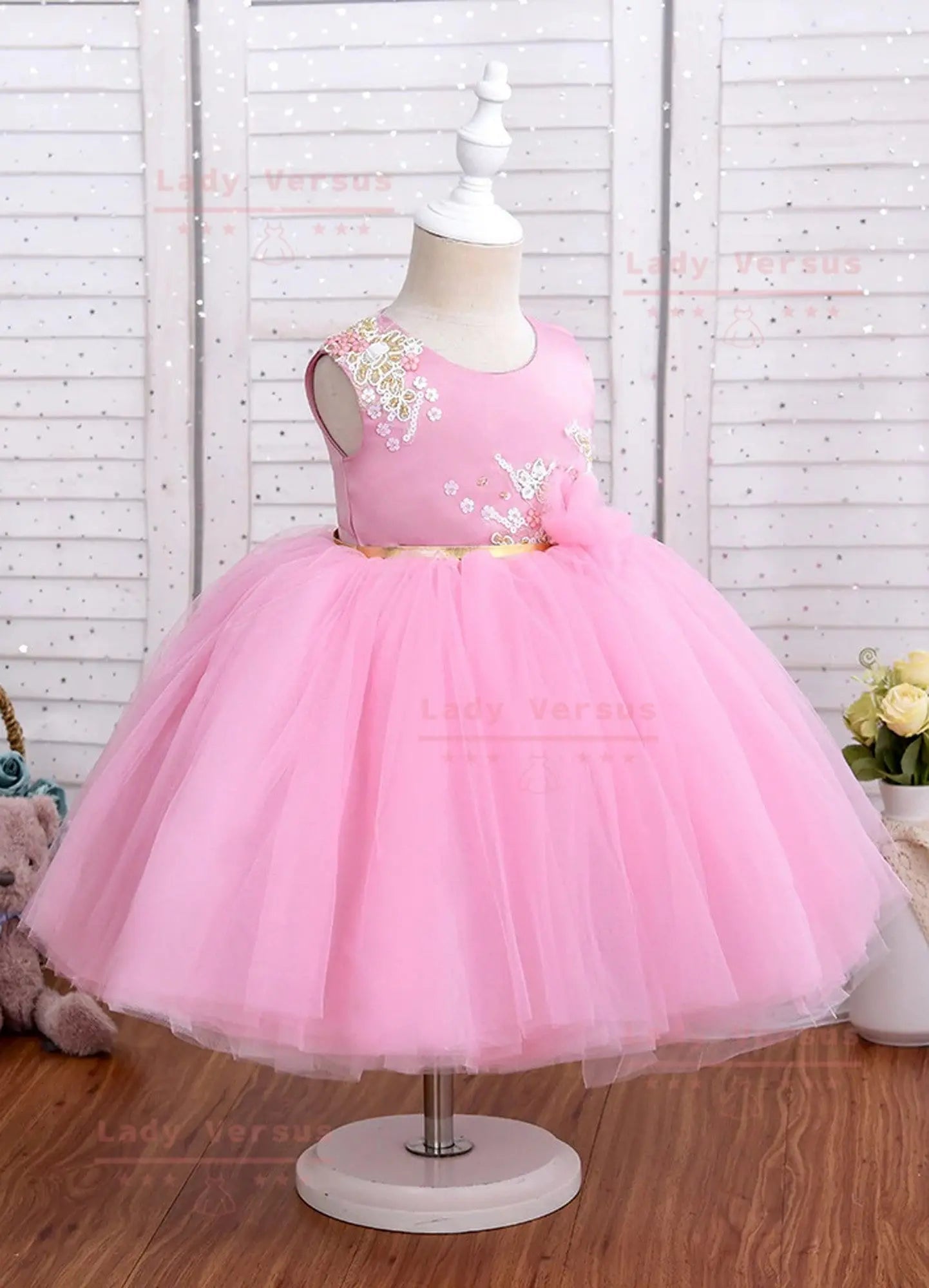 Baby Girl Party Dress / Girl Christening Gown/ Girl Baptism Outfit /birthday princess gown /toddler cake smash party/ 1st birthday party