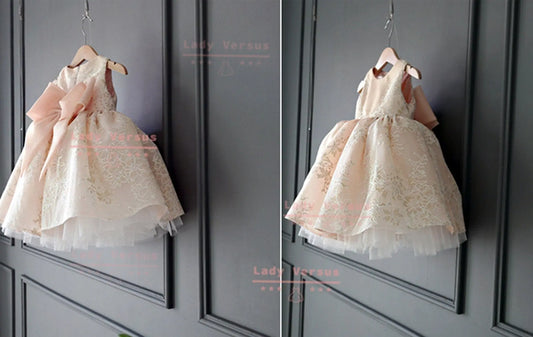 Blush Pink / Baby girls party dress/Baby Girl 1st Birthday dress / Girl dress/Flower girls dress/ Princess  dress/ Birthday  dress