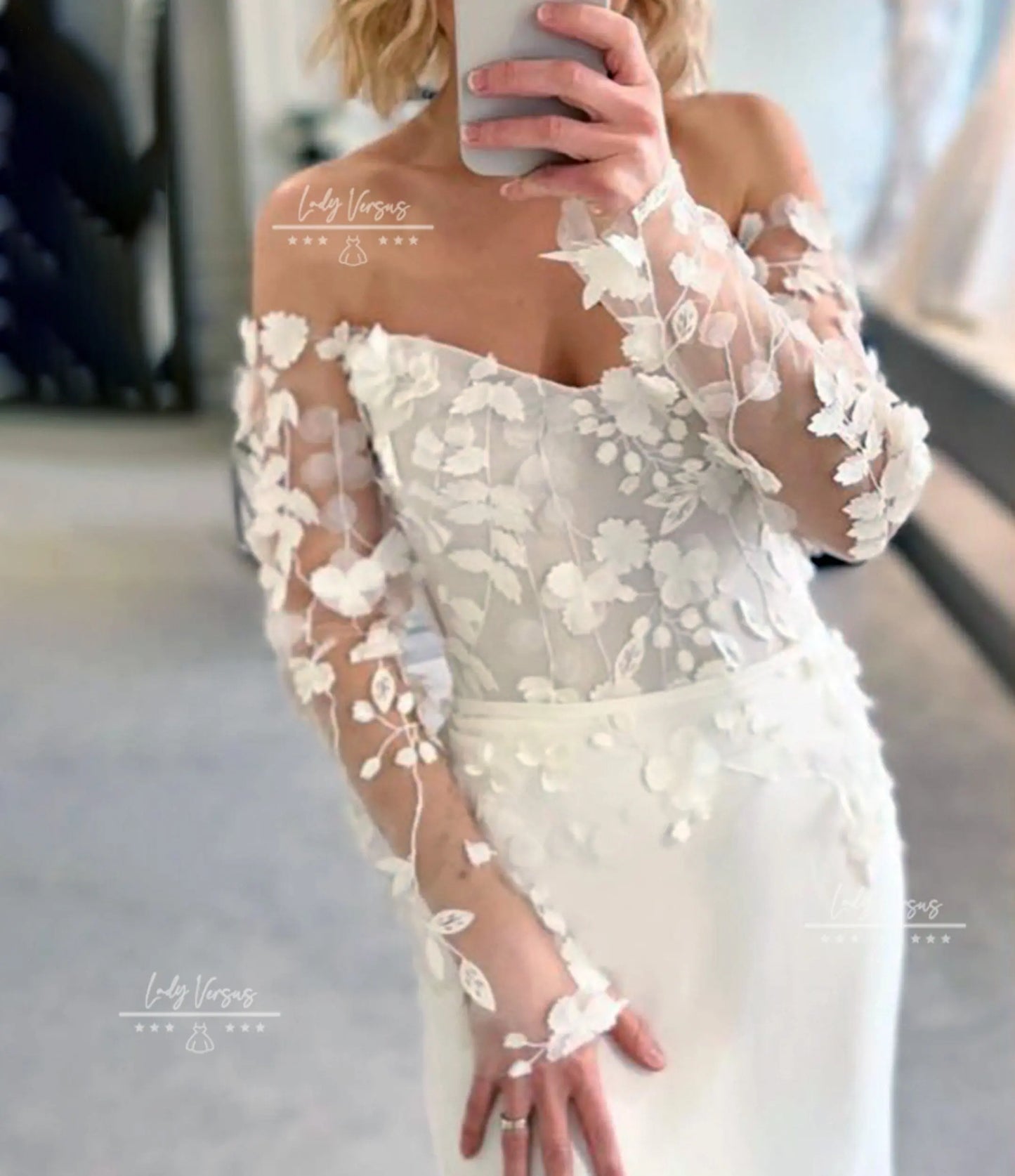 Boho Wedding Dress/ Bohemian Wedding Dress/ Beach Wedding Dress / Elegant  Lace bohemian wedding dress train skirt