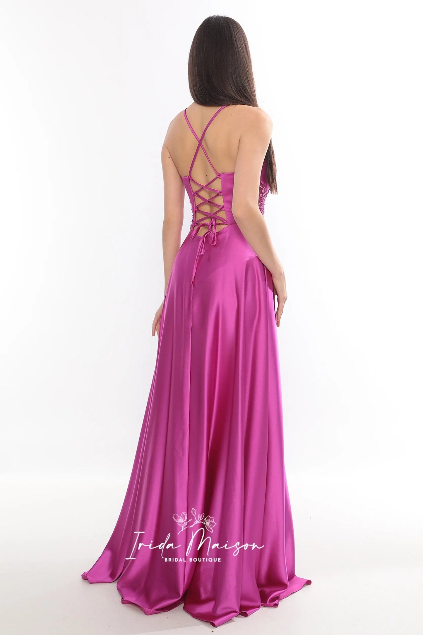 Luxury satin long or mid Prom dress, Cocktail Dress, long Dress, Red Carpet Dress, Party Dress, Special Occasion Dress, Event Dress