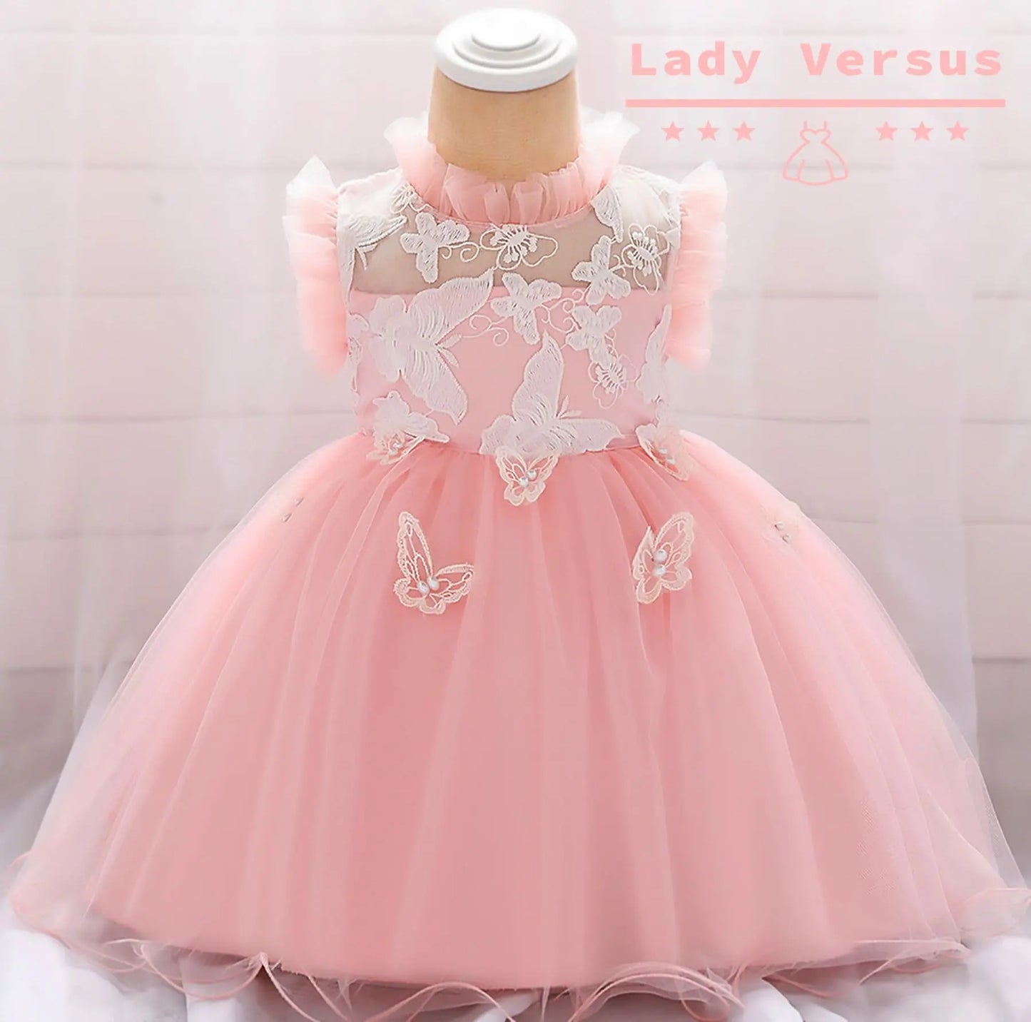 Pink, yellow, blue/ Baby girls party dress/ Unicorn Girl 1st Birthday dress /Toddler tulle Girl dress/Flower girls dress/Princess  dress Lady Versus