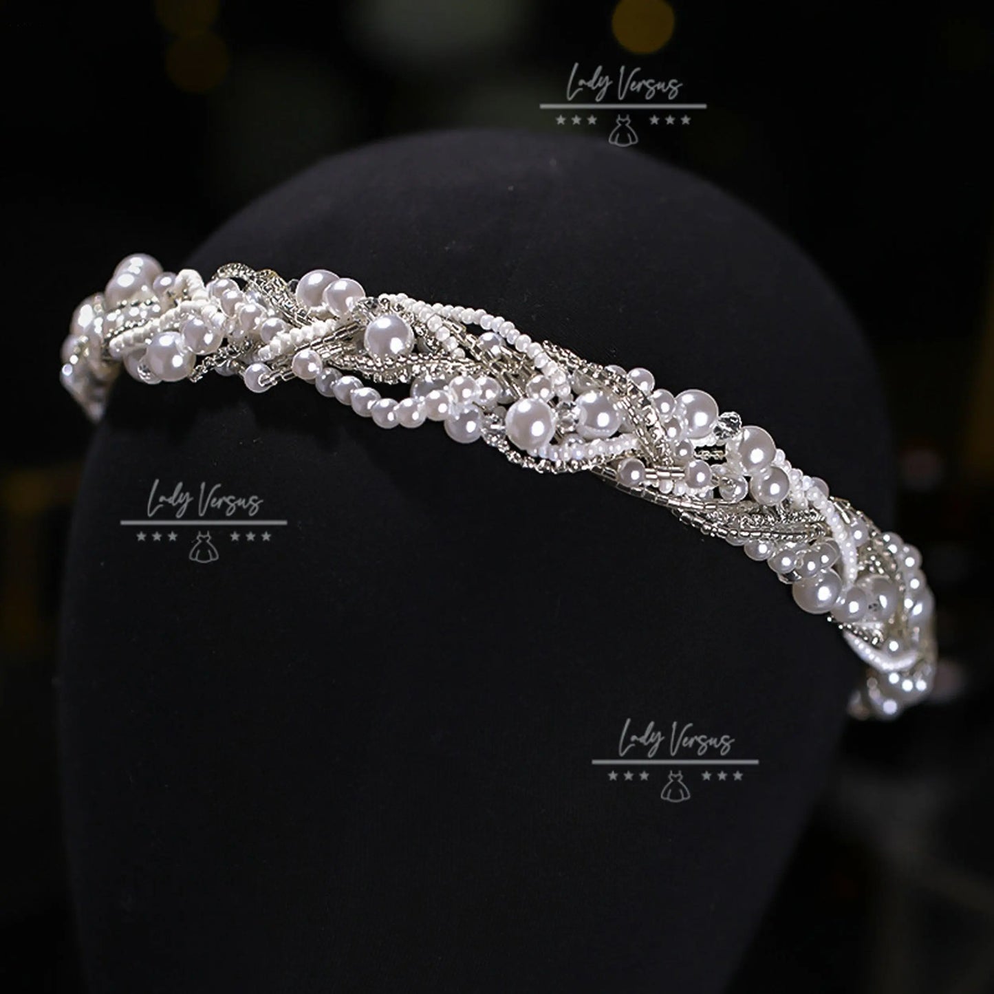Stunning  Beads Headpiece, Bride Tiara, Pearl Headband, Bride Tiara, Wedding Tiara, Photoshoot  hair accessories