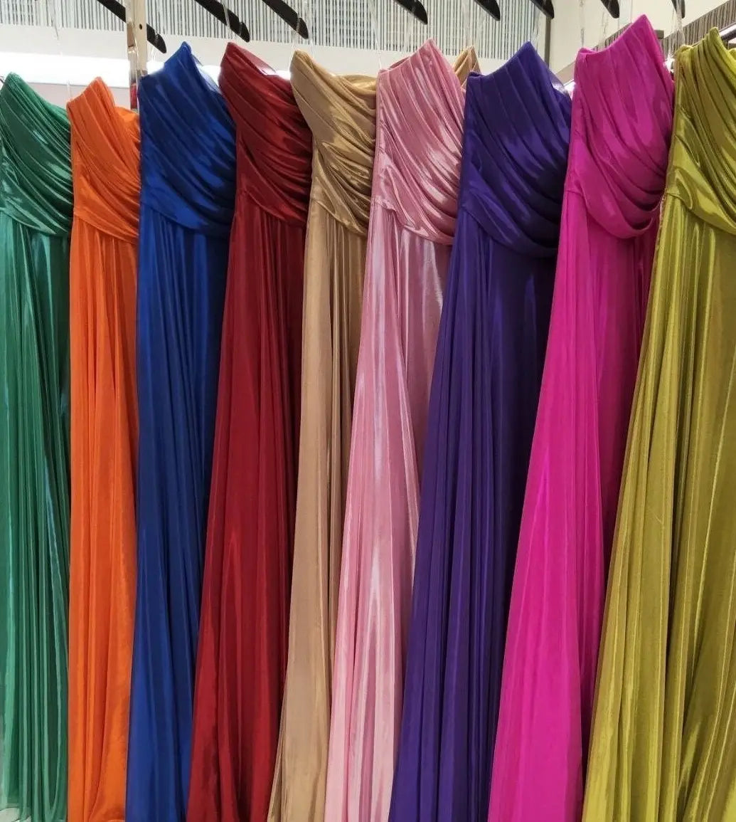 Unique Light fabric metallic long Prom dress, Cocktail Dress, long Dress, Red Carpet Dress, Party Dress, Special Occasion Dress, Event Dress