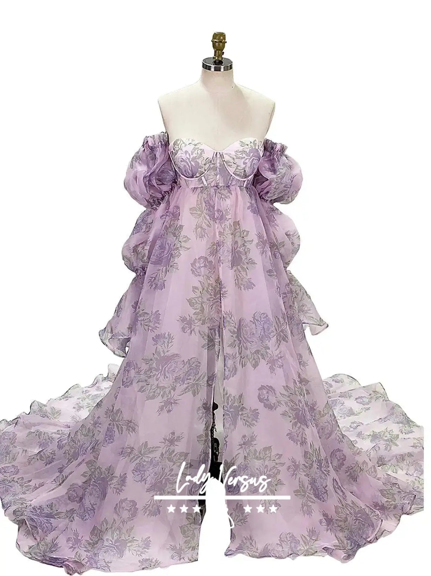 Beautiful 3d flower Bohemian elegant Lace Wedding  Dress /Beach wedding dress /bridal gown/ bohemian lace dress/detachable sleeves
