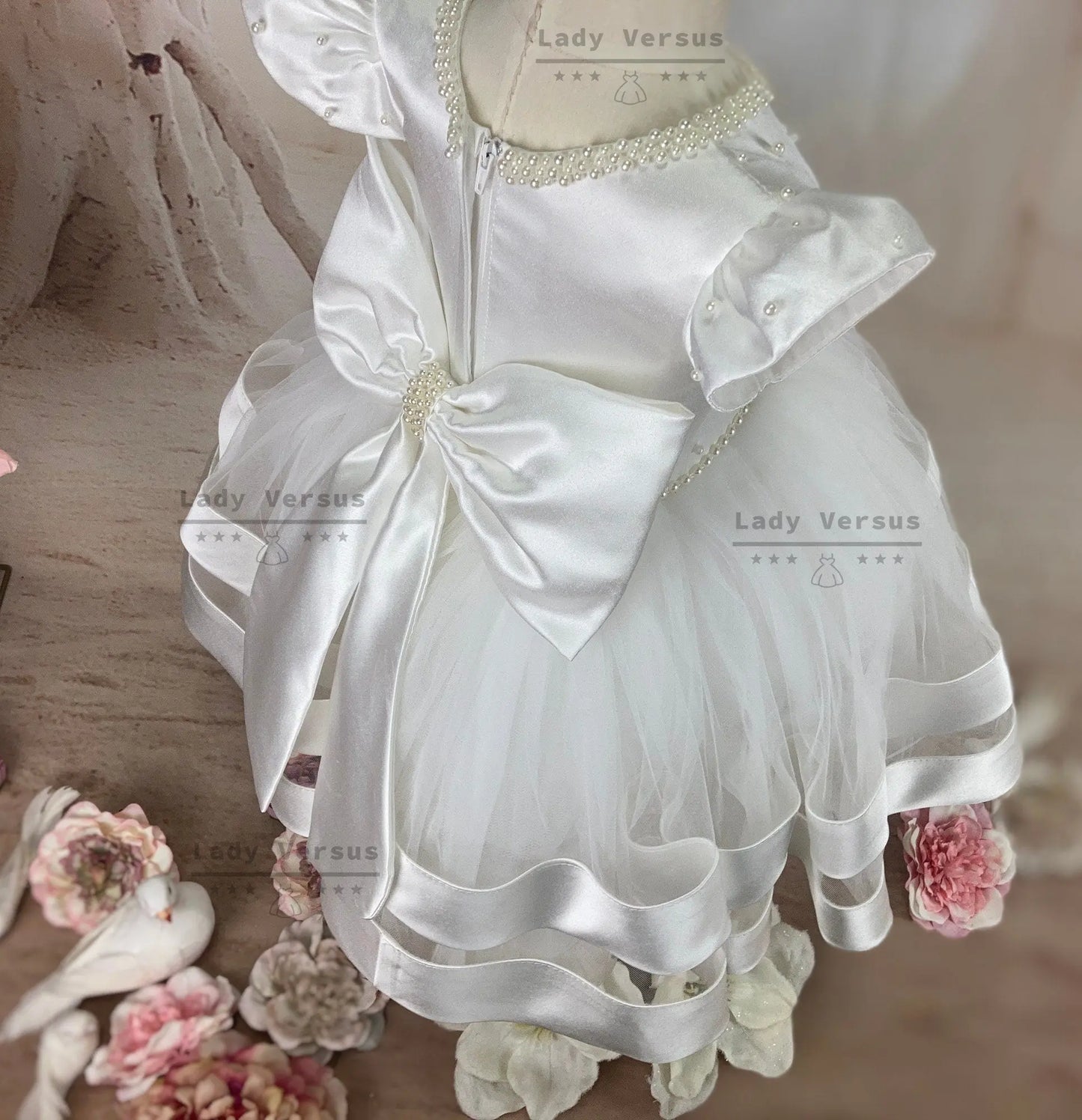 Baby Girl Baptism Dress  | Baby Girl Christening Gown | Baby Girl Baptism Outfit | birthday princess gown / flower girl dress Lady Versus