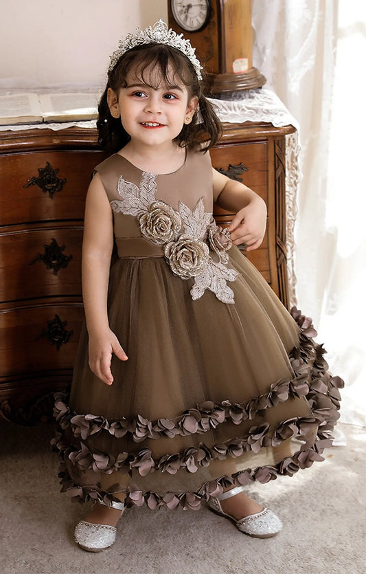 Birthday Dress / princess dress/ occasional  dress/ toddlers  dress/ princess dress/ flower girl dress/ occasion gown Lady Versus