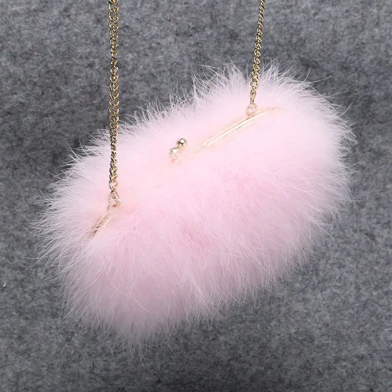 Colours /Ostrich feather wedding bag /wedding shoulder chain bag/ occasion bag /evening feather bag/ party bag Lady Versus