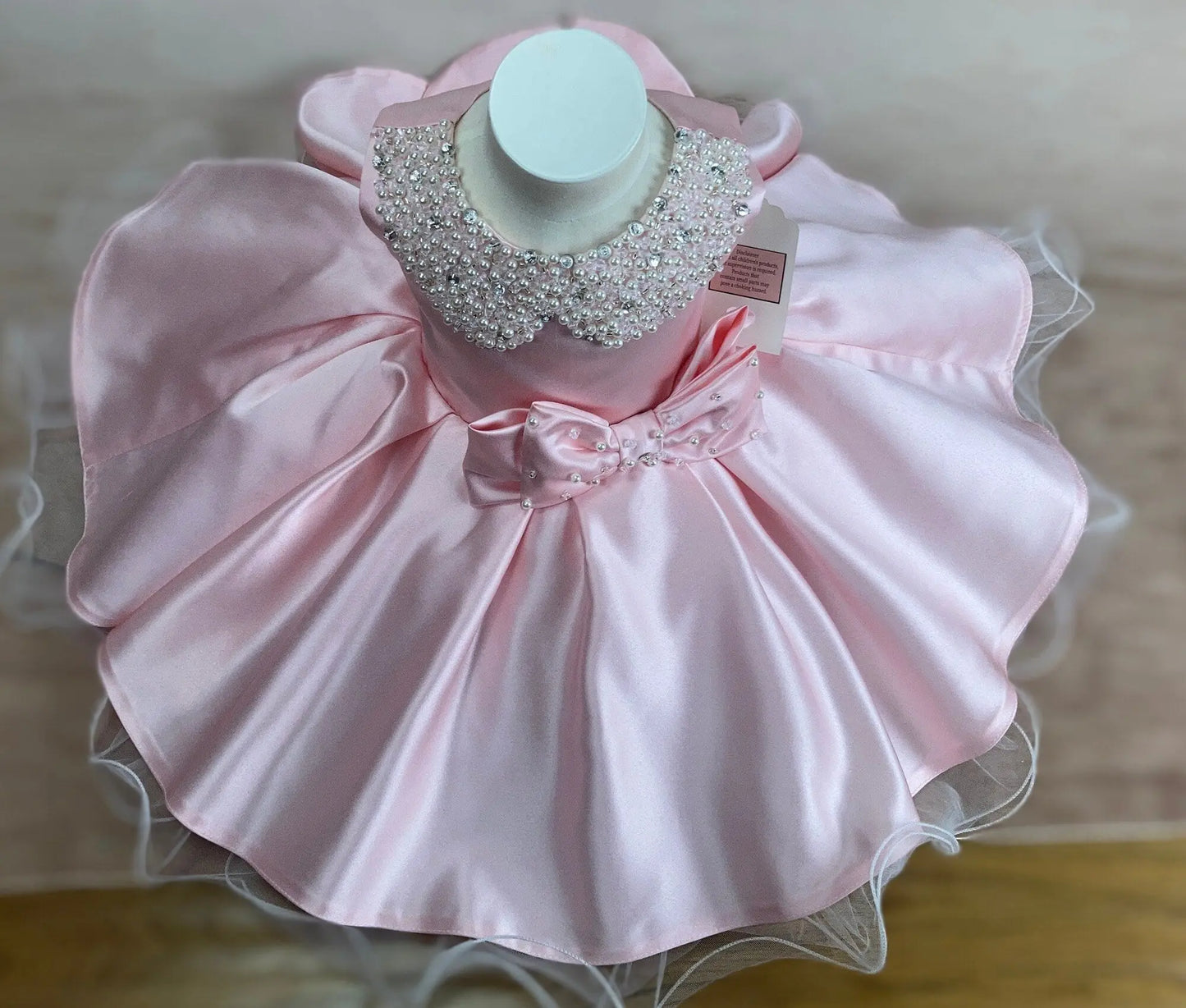 Baby Girl Baptism Dress /Baby Girl Christening Gown / Baby Girl 1st birthday dress/birthday princess gown /toddler white or pink dress Lady Versus