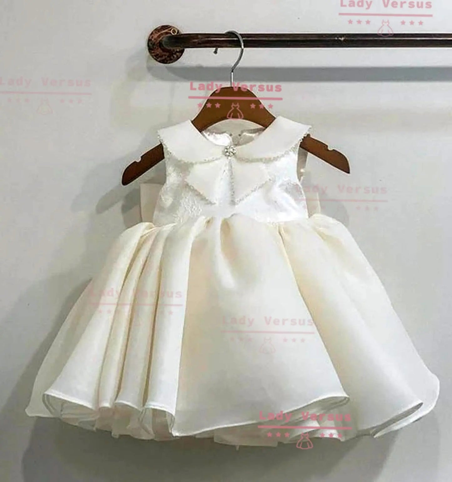 Baby Girl Baptism Dress  | Baby Girl Christening Gown | Baby Girl Baptism Outfit | girls  birthday princess gown / flower girl dress / white