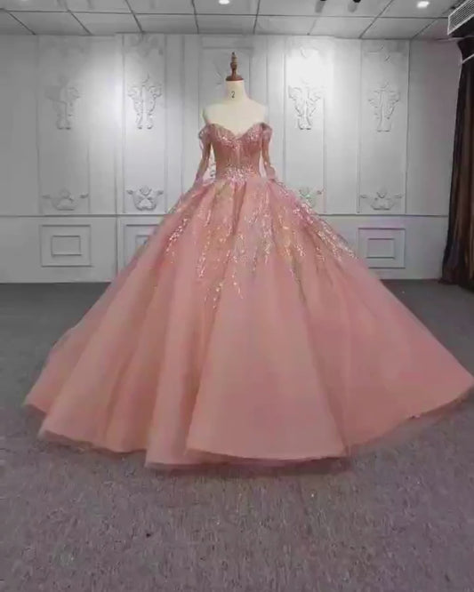 Luxury bridal princess dress/ Extravagant bridal gown/Gorgeous tulle cake skirt wedding dress/ ball gown/prom dress