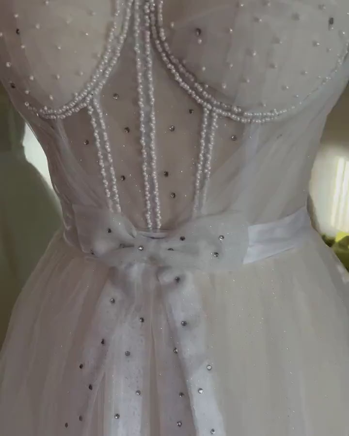 Unique  Wedding dress/ Prom Dress/ Bridesmaids dress/ Flower girls dress / Occasional dress/ photoshoot dress / Birthday dress / Prom Dress