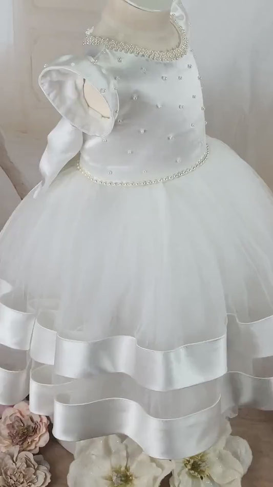 Baby Girl Baptism Dress  | Baby Girl Christening Gown | Baby Girl Baptism Outfit | birthday princess gown / flower girl dress