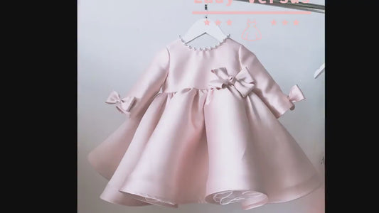 Colors / Satin Baby Girl dress/ Baptism Dress  / Baby Girl Christening Gown / Baby Girl Ball dress / girl birthday dress/ flower girl dress
